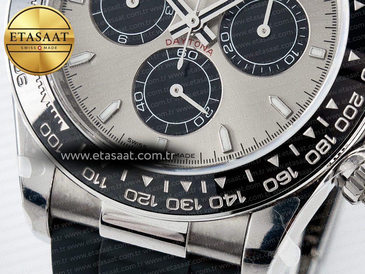 Rolex Daytona 126519 QF 1:1 Best Edition Gray/Black Dial on Oysterflex Strap SH4131 V5 - Görsel 12