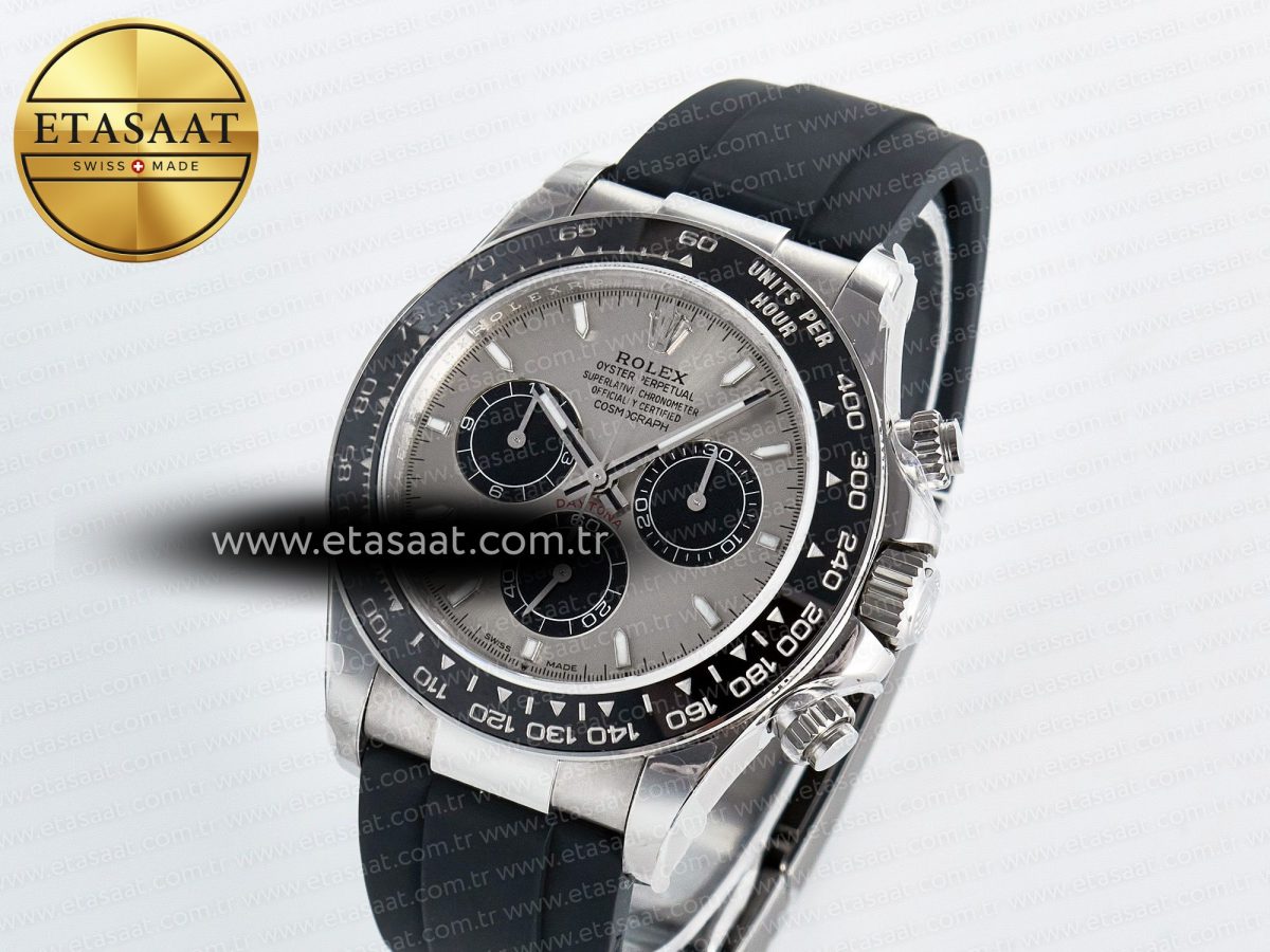 Rolex Daytona 126519 QF 1:1 Best Edition Gray/Black Dial on Oysterflex Strap SH4131 V5 - Görsel 2