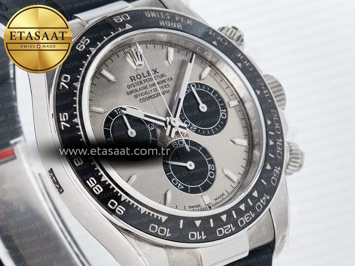 Rolex Daytona 126519 QF 1:1 Best Edition Gray/Black Dial on Oysterflex Strap SH4131 V5 - Görsel 5