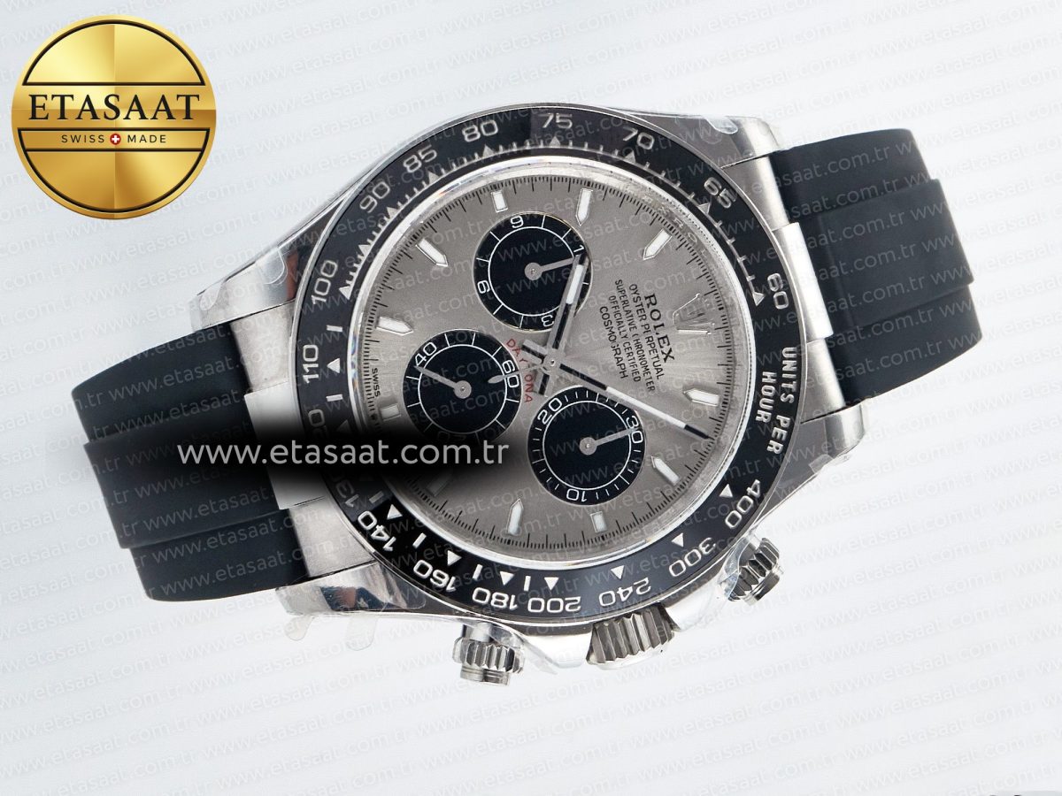 Rolex Daytona 126519 QF 1:1 Best Edition Gray/Black Dial on Oysterflex Strap SH4131 V5 - Görsel 8