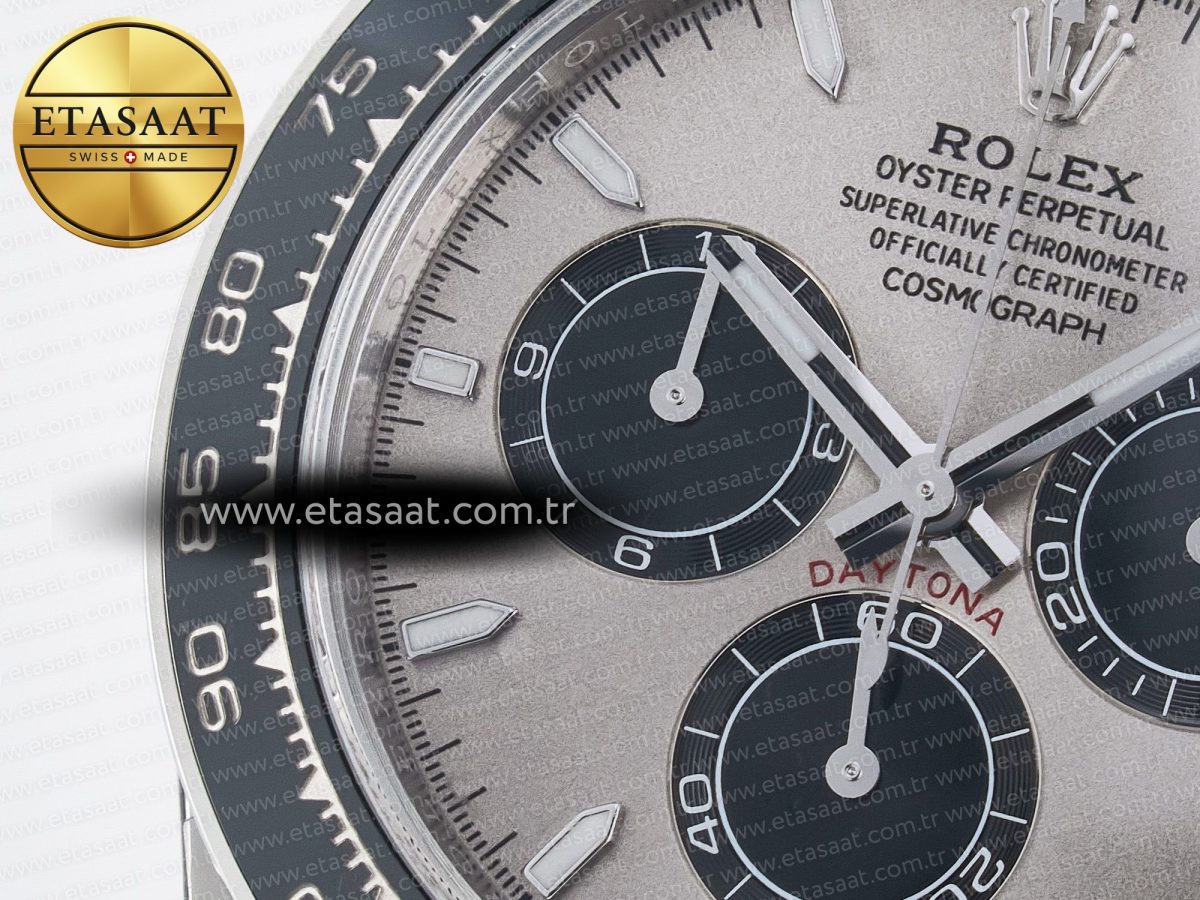 Rolex Daytona 126519 SS VSF 1:1 Best Edition 904L Steel Gray Dial on Oysterflex Strap SH4131 - Görsel 10