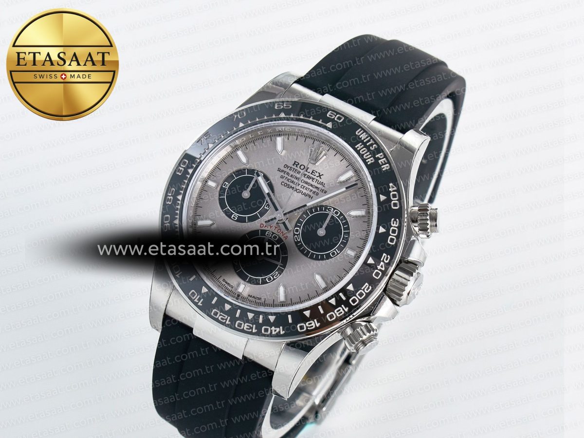 Rolex Daytona 126519 SS VSF 1:1 Best Edition 904L Steel Gray Dial on Oysterflex Strap SH4131 - Görsel 2