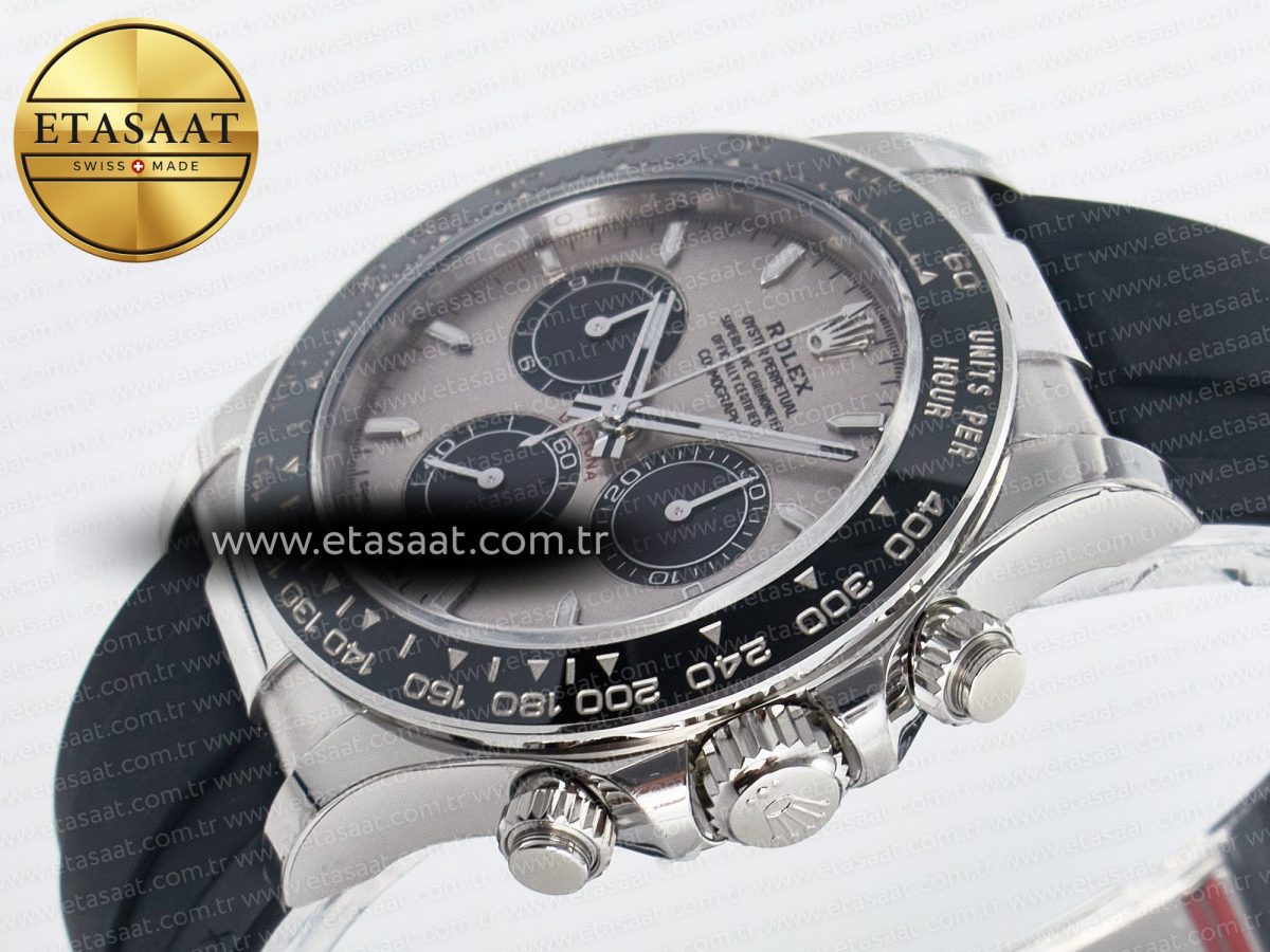 Rolex Daytona 126519 SS VSF 1:1 Best Edition 904L Steel Gray Dial on Oysterflex Strap SH4131 - Görsel 6