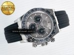 Rolex Daytona 126519 SS VSF 1:1 Best Edition 904L Steel Gray Dial on Oysterflex Strap SH4131 - Görsel 8