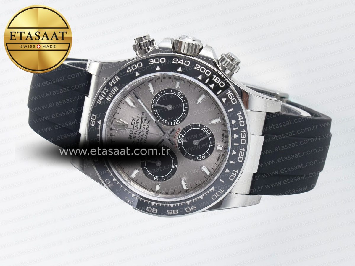 Rolex Daytona 126519 SS VSF 1:1 Best Edition 904L Steel Gray Dial on Oysterflex Strap SH4131 - Görsel 9