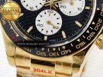 Rolex Daytona 126528 QF 1:1 Best Edition Black Dial Steel 904L on YG Bracelet V8 QF4132 - Görsel 12