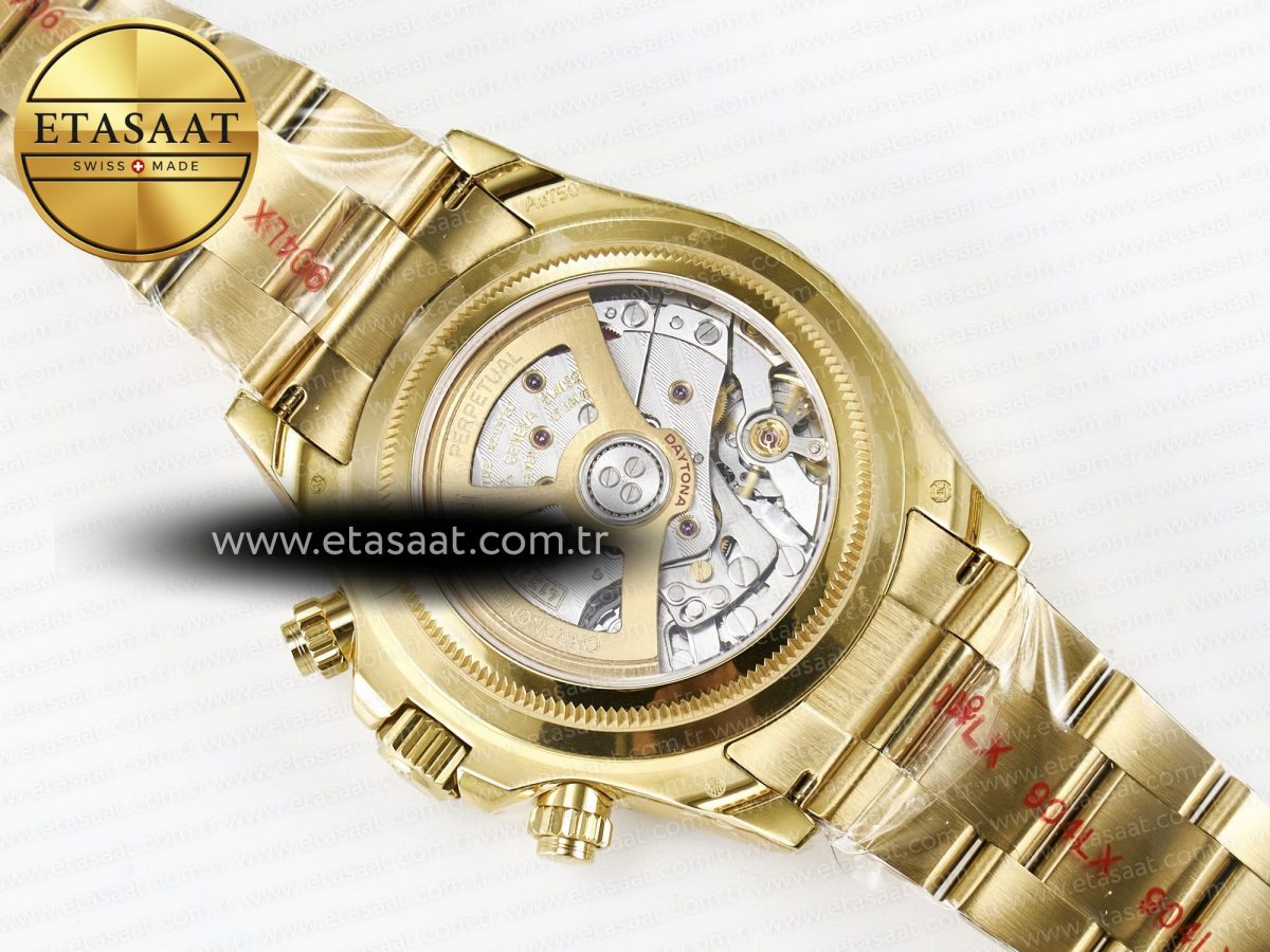 Rolex Daytona 126528 QF 1:1 Best Edition Black Dial Steel 904L on YG Bracelet V8 QF4132 - Görsel 18