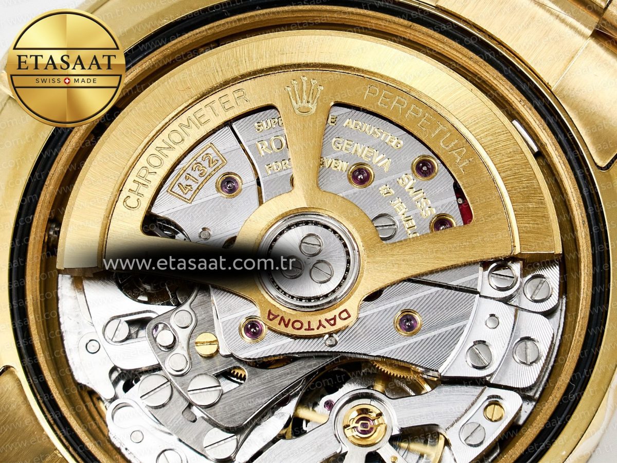 Rolex Daytona 126528 QF 1:1 Best Edition Black Dial Steel 904L on YG Bracelet V8 QF4132 - Görsel 21