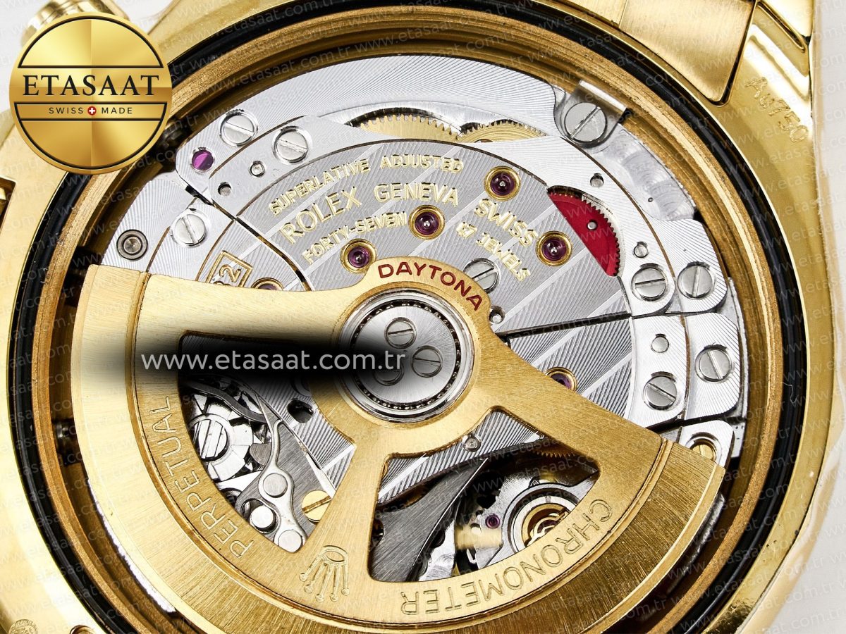 Rolex Daytona 126528 QF 1:1 Best Edition Black Dial Steel 904L on YG Bracelet V8 QF4132 - Görsel 22