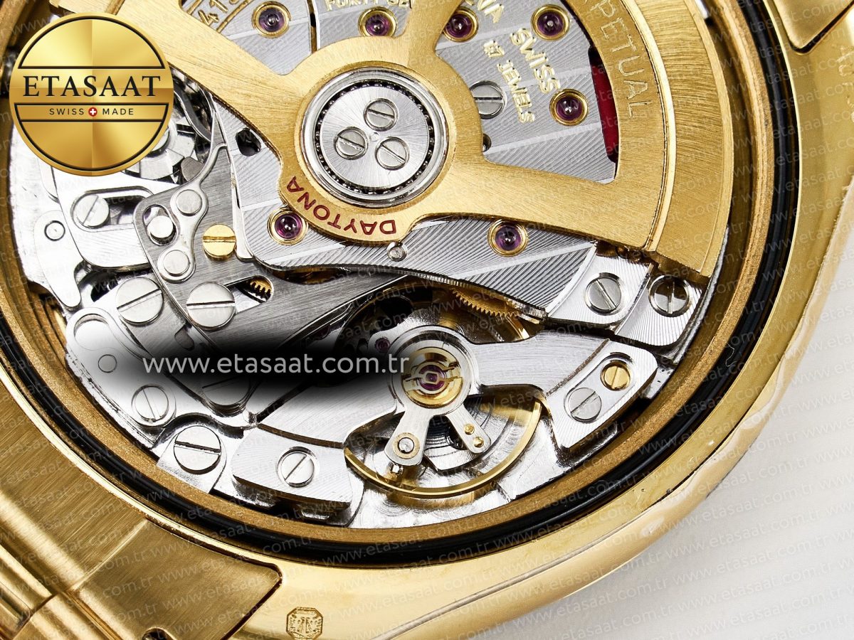 Rolex Daytona 126528 QF 1:1 Best Edition Black Dial Steel 904L on YG Bracelet V8 QF4132 - Görsel 24