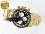 Rolex Daytona 126528 QF 1:1 Best Edition Black Dial Steel 904L on YG Bracelet V8 QF4132 - Görsel 9