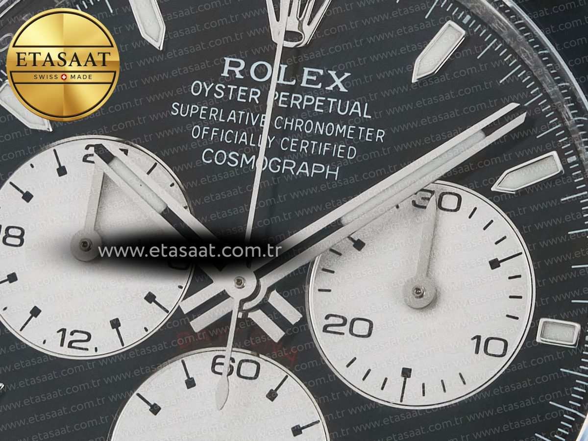 Rolex Daytona 126529 40mm Clean Le Mans SS 1:1 Best Edition Black Dial on SS Bracelet SH4132 (24Hour Subdial) - Görsel 10