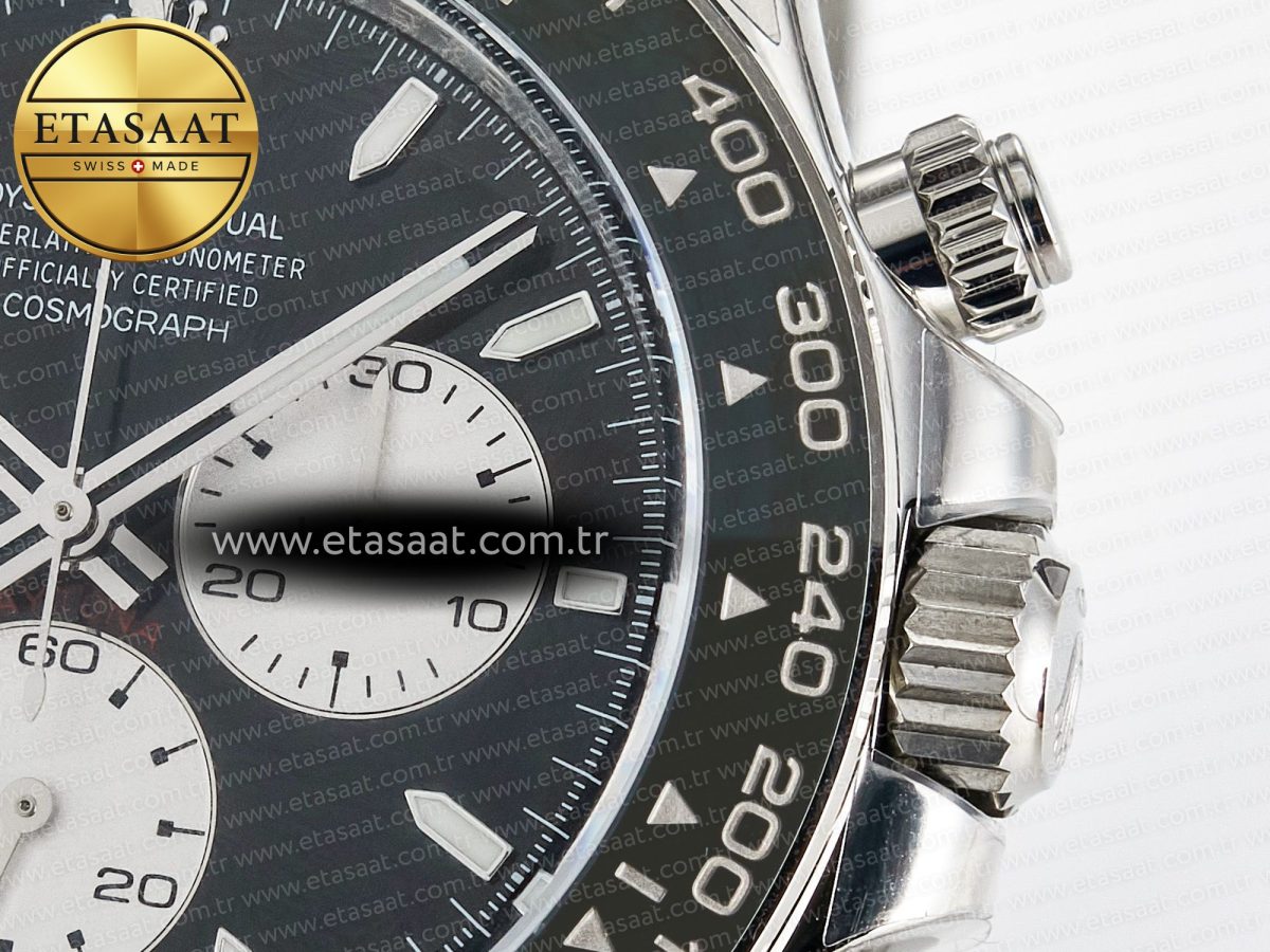 Rolex Daytona 126529 40mm Clean Le Mans SS 1:1 Best Edition Black Dial on SS Bracelet SH4132 (24Hour Subdial) - Görsel 11