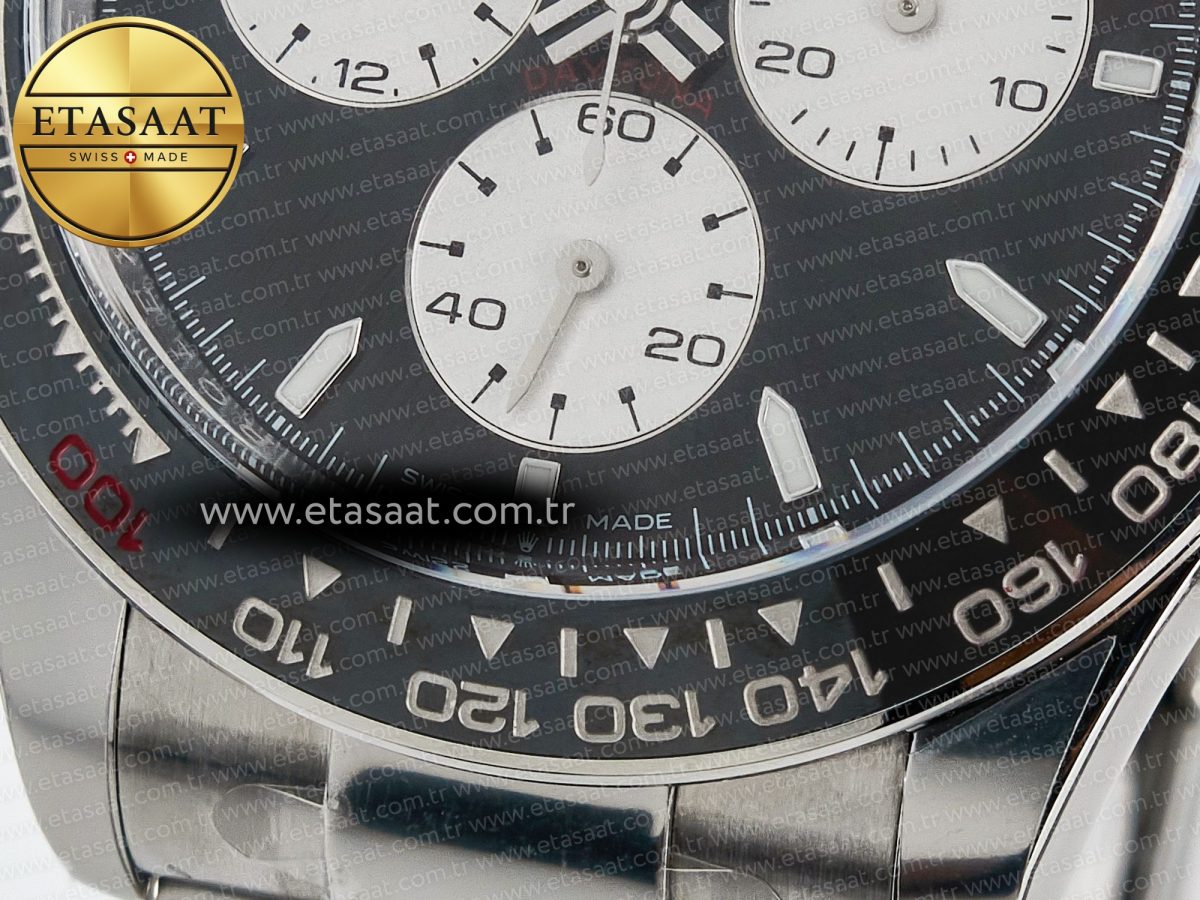 Rolex Daytona 126529 40mm Clean Le Mans SS 1:1 Best Edition Black Dial on SS Bracelet SH4132 (24Hour Subdial) - Görsel 12