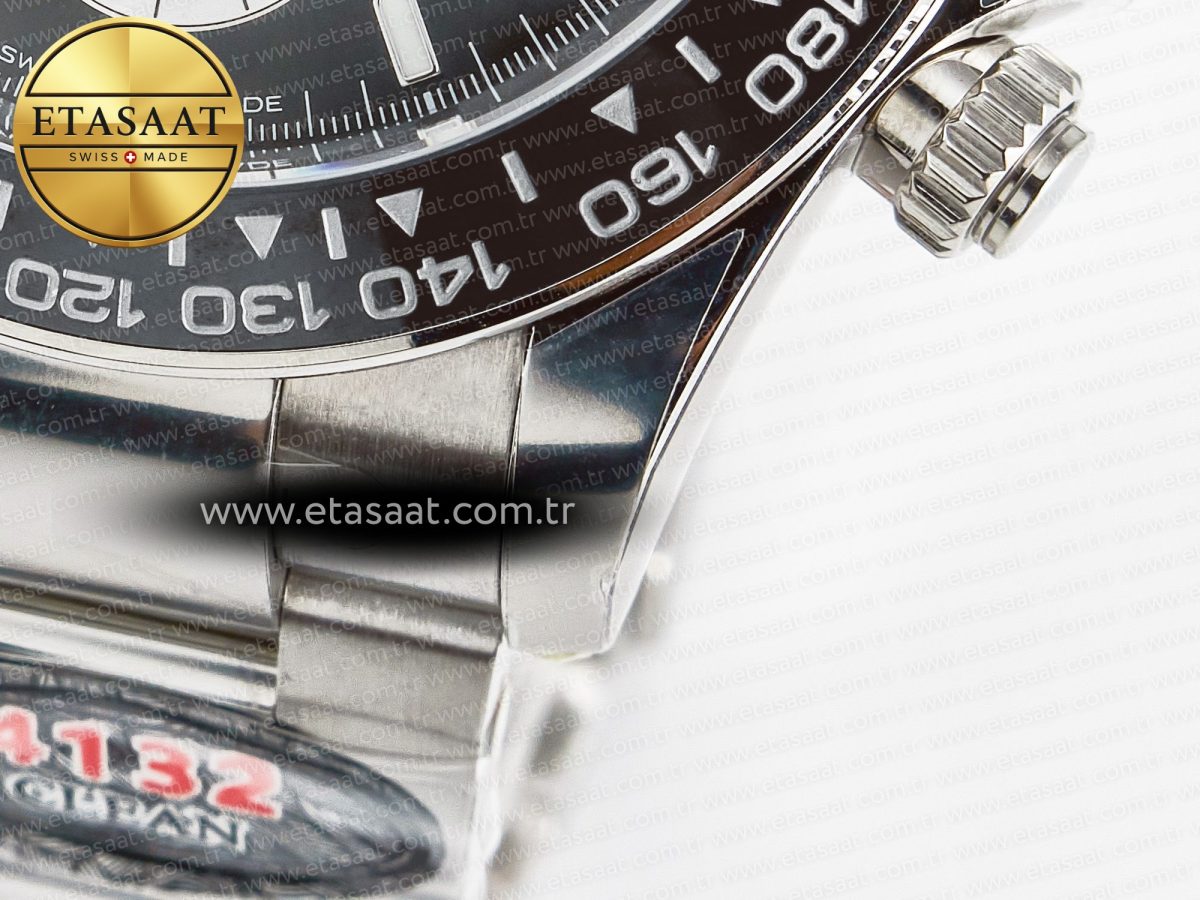 Rolex Daytona 126529 40mm Clean Le Mans SS 1:1 Best Edition Black Dial on SS Bracelet SH4132 (24Hour Subdial) - Görsel 14
