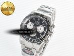 Rolex Daytona 126529 40mm Clean Le Mans SS 1:1 Best Edition Black Dial on SS Bracelet SH4132 (24Hour Subdial) - Görsel 2