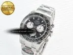 Rolex Daytona 126529 40mm Clean Le Mans SS 1:1 Best Edition Black Dial on SS Bracelet SH4132 (24Hour Subdial) - Görsel 2