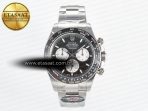 Rolex Daytona 126529 40mm Clean Le Mans SS 1:1 Best Edition Black Dial on SS Bracelet SH4132 (24Hour Subdial) - Görsel 3