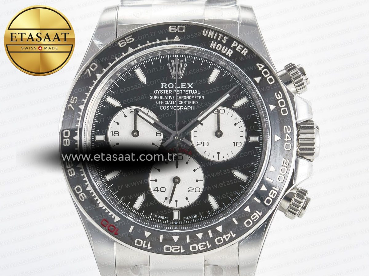 Rolex Daytona 126529 40mm Clean Le Mans SS 1:1 Best Edition Black Dial on SS Bracelet SH4132 (24Hour Subdial) - Görsel 4