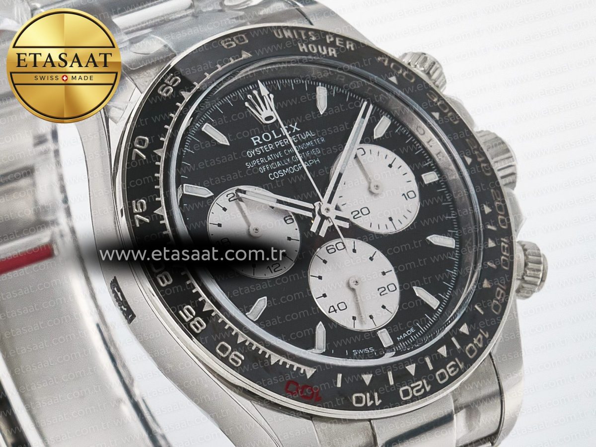 Rolex Daytona 126529 40mm Clean Le Mans SS 1:1 Best Edition Black Dial on SS Bracelet SH4132 (24Hour Subdial) - Görsel 5