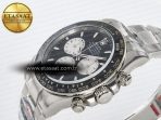 Rolex Daytona 126529 40mm Clean Le Mans SS 1:1 Best Edition Black Dial on SS Bracelet SH4132 (24Hour Subdial) - Görsel 6