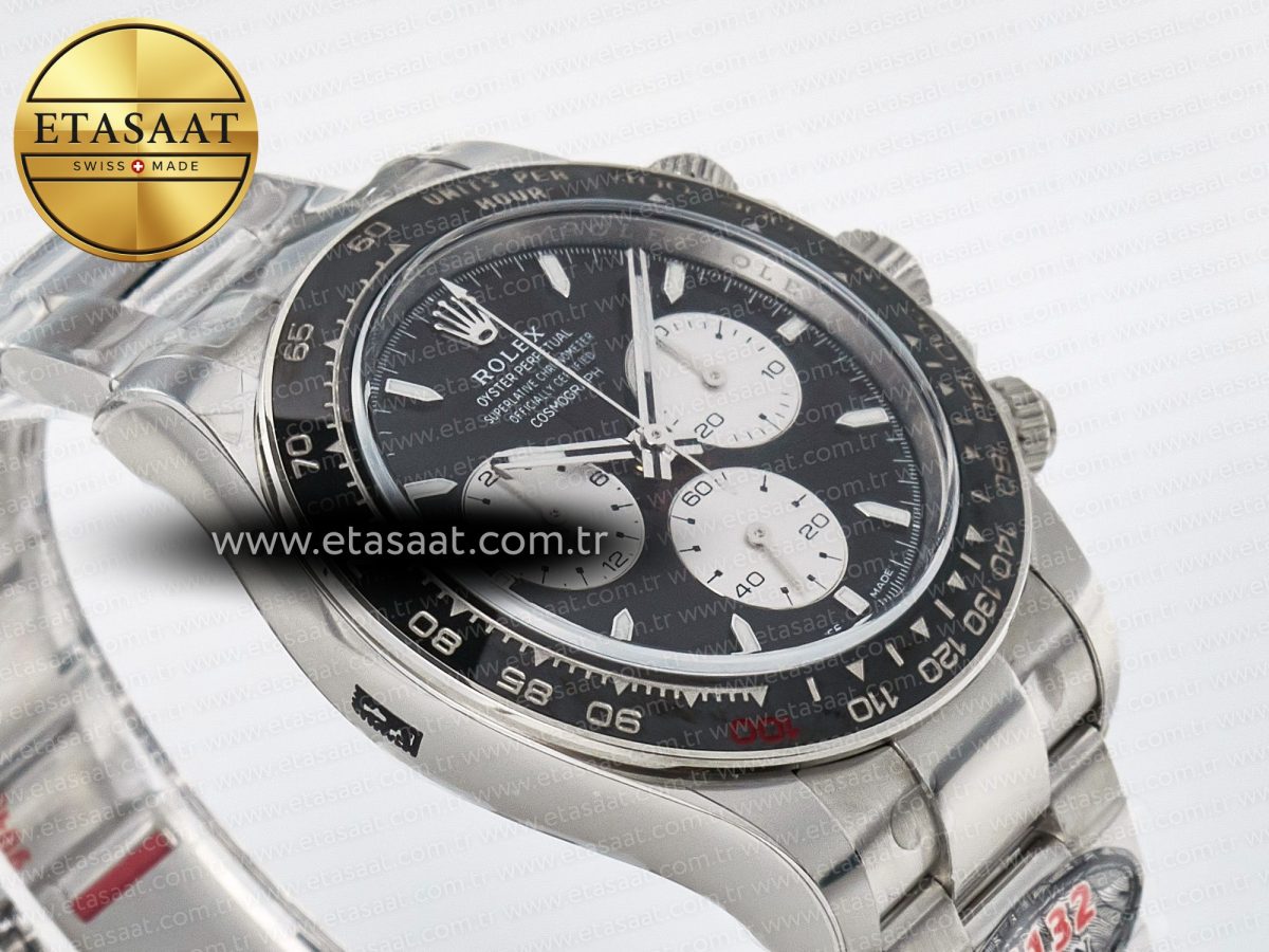 Rolex Daytona 126529 40mm Clean Le Mans SS 1:1 Best Edition Black Dial on SS Bracelet SH4132 (24Hour Subdial) - Görsel 7