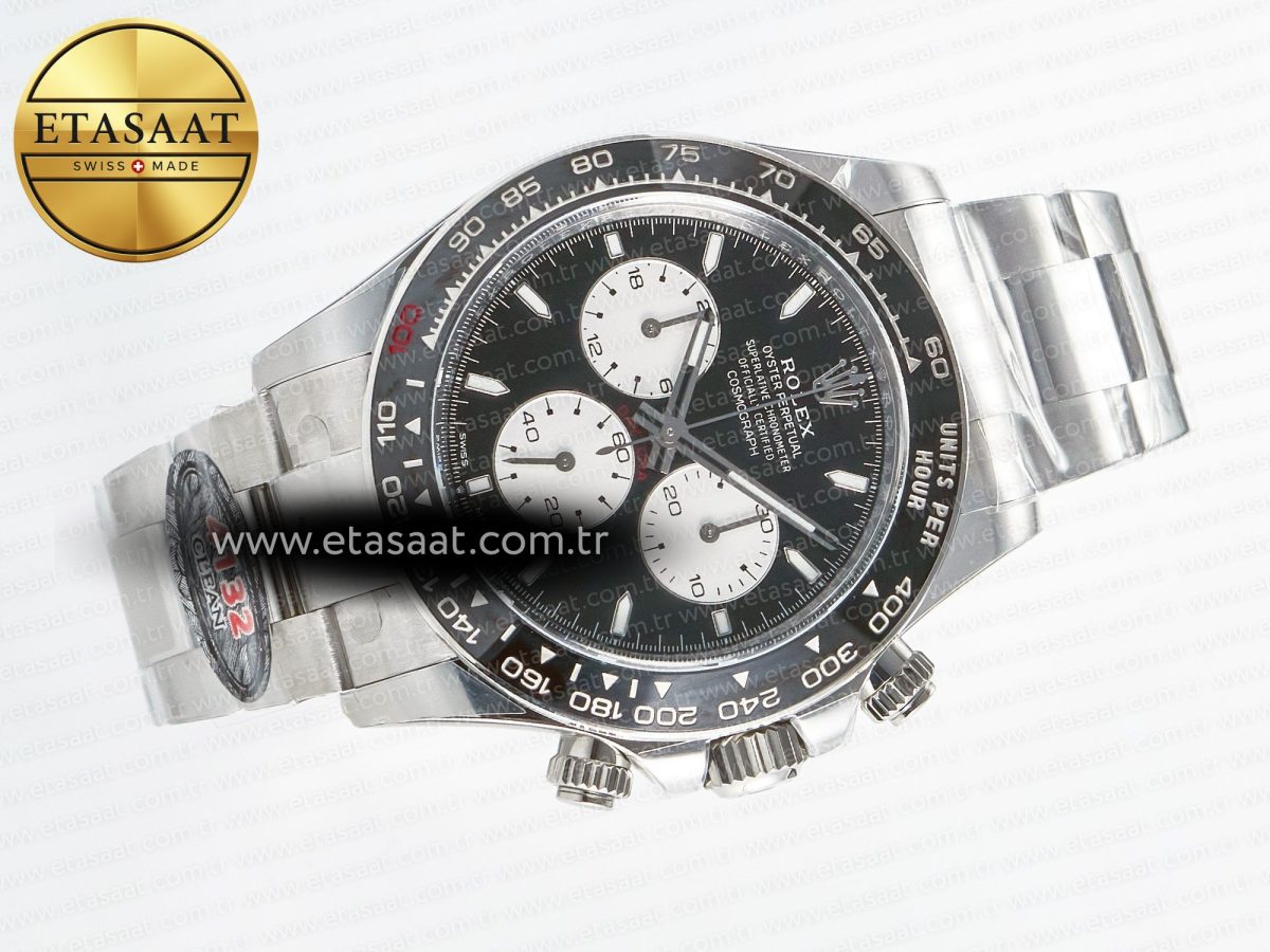Rolex Daytona 126529 40mm Clean Le Mans SS 1:1 Best Edition Black Dial on SS Bracelet SH4132 (24Hour Subdial) - Görsel 8