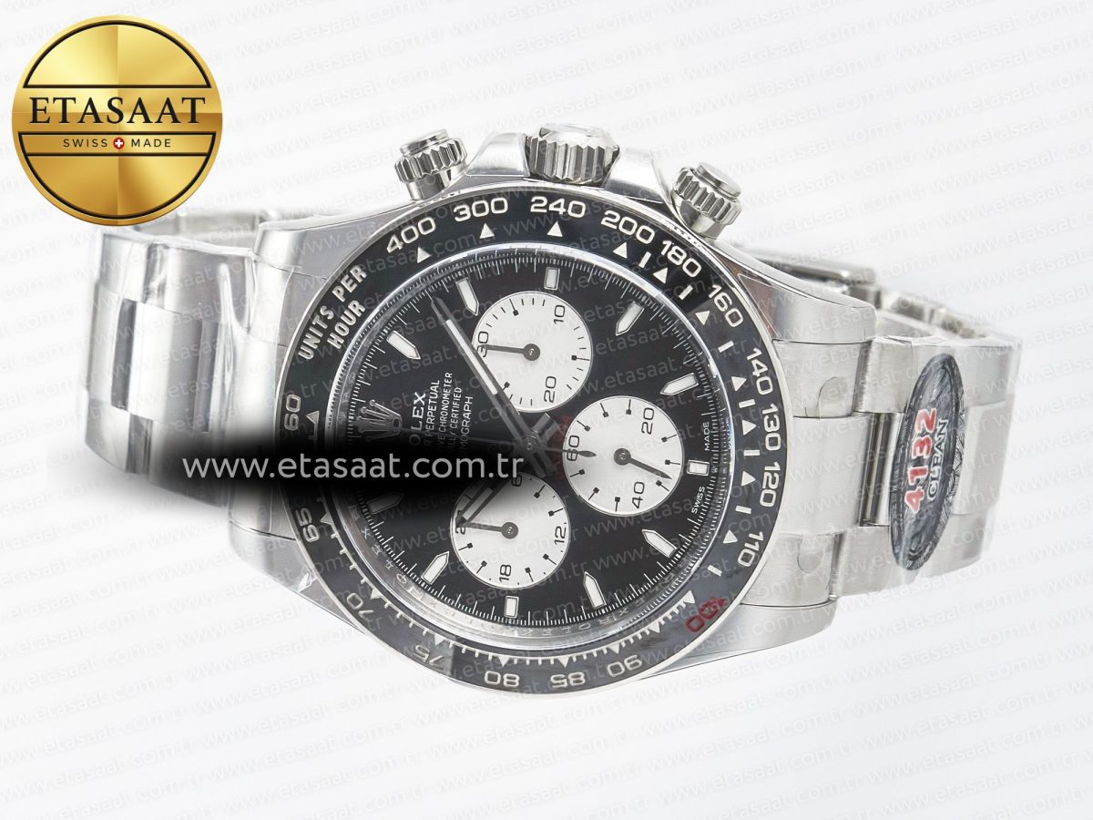 Rolex Daytona 126529 40mm Clean Le Mans SS 1:1 Best Edition Black Dial on SS Bracelet SH4132 (24Hour Subdial) - Görsel 9