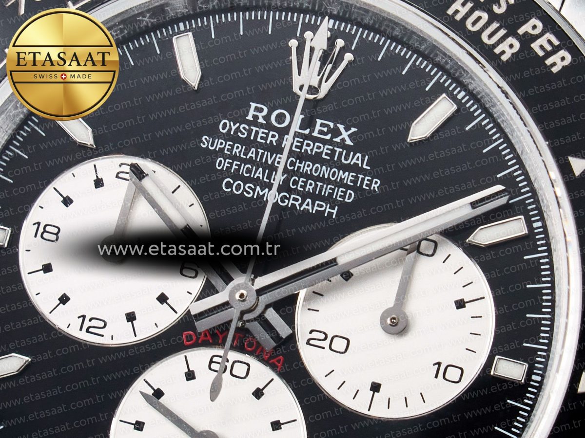 Rolex Daytona 126529 QF 1:1 Best Edition Black Dial Steel 904L on SS Bracelet V8 QF4132 - Görsel 10