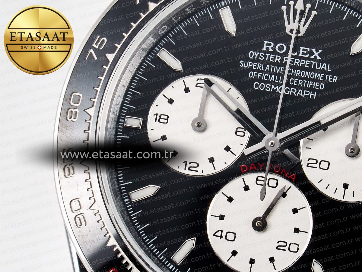 Rolex Daytona 126529 QF 1:1 Best Edition Black Dial Steel 904L on SS Bracelet V8 QF4132 - Görsel 13