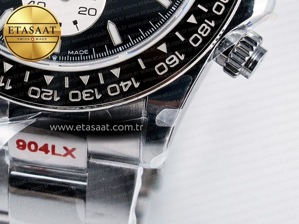 Rolex Daytona 126529 QF 1:1 Best Edition Black Dial Steel 904L on SS Bracelet V8 QF4132 - Görsel 14