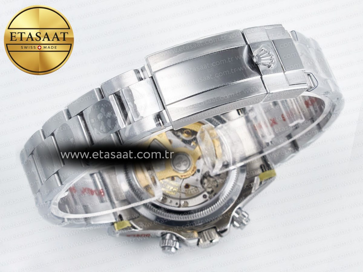 Rolex Daytona 126529 QF 1:1 Best Edition Black Dial Steel 904L on SS Bracelet V8 QF4132 - Görsel 17