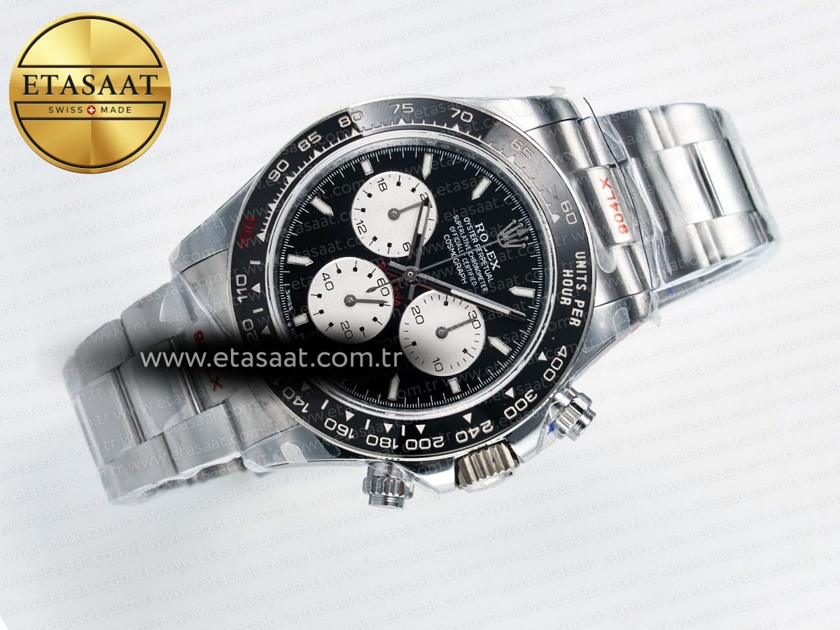 Rolex Daytona 126529 QF 1:1 Best Edition Black Dial Steel 904L on SS Bracelet V8 QF4132 - Görsel 8