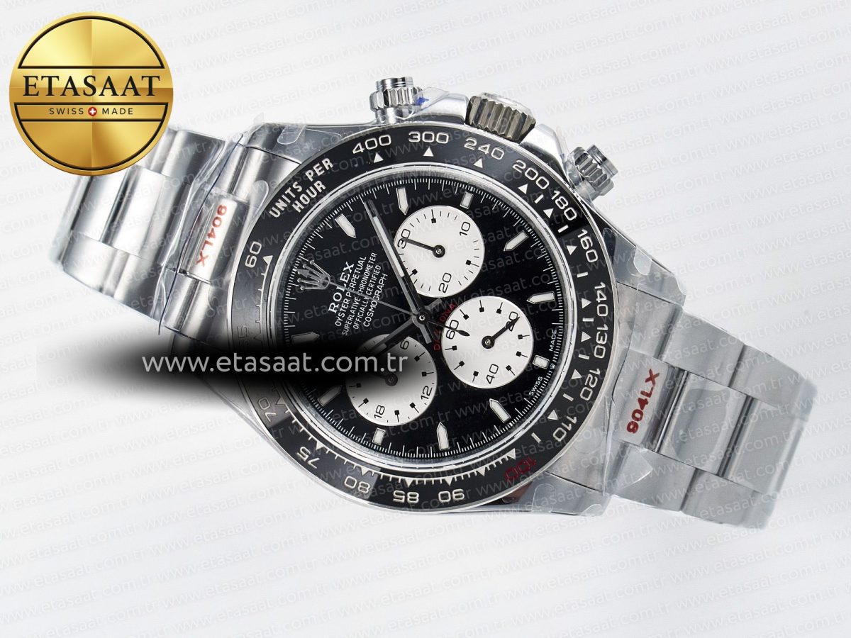 Rolex Daytona 126529 QF 1:1 Best Edition Black Dial Steel 904L on SS Bracelet V8 QF4132 - Görsel 9