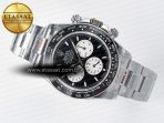 Rolex Daytona 126529 QF 1:1 Best Edition Black Dial Steel 904L on SS Bracelet V8 QF4132 - Görsel 9