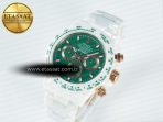 Rolex Daytona AET White Ceramic Case and Bracelet Green Dial N6F Best Edition SA4130
