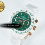Rolex Daytona AET White Ceramic Case and Bracelet Green Dial N6F Best Edition SA4130