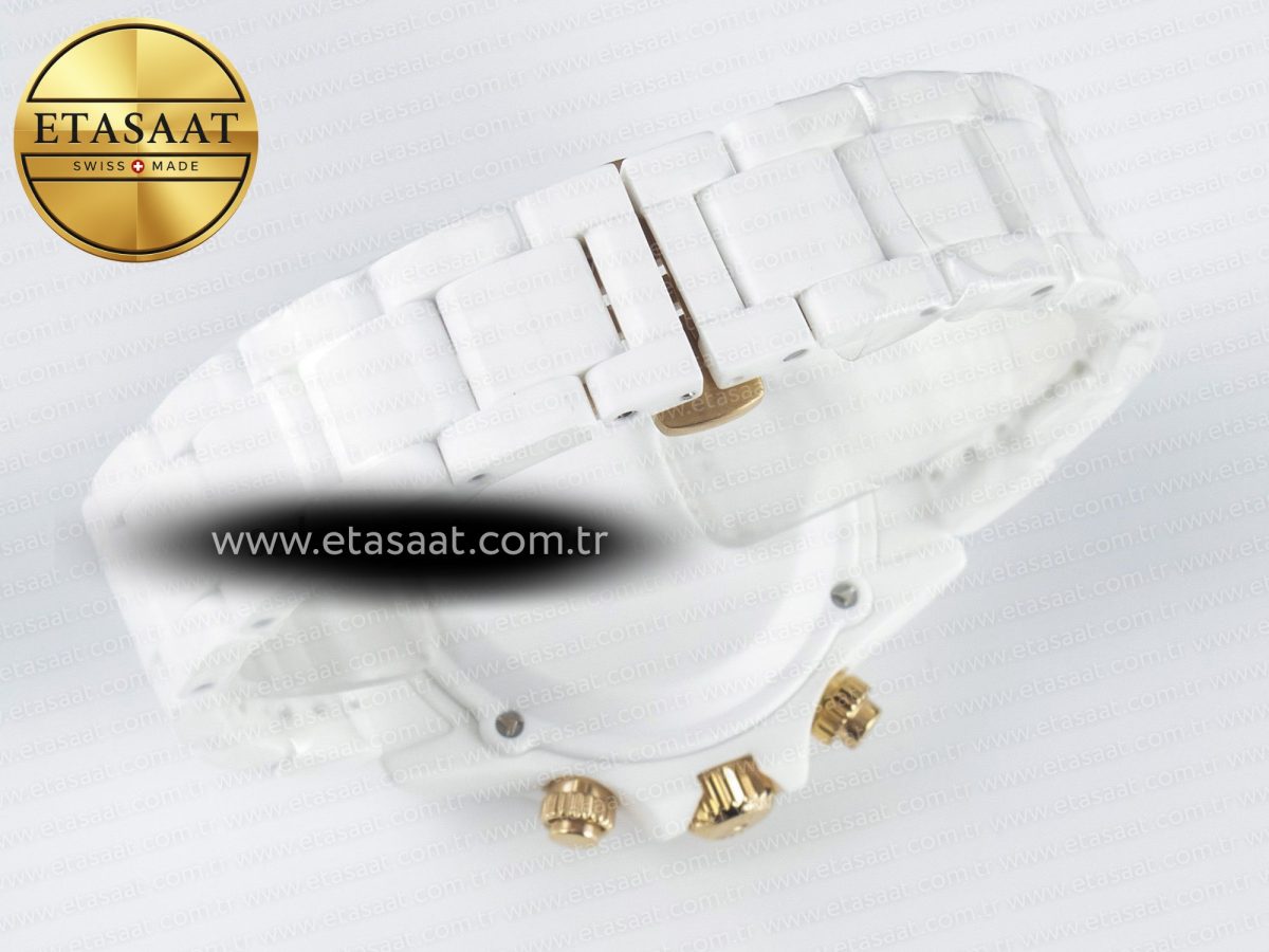 Rolex Daytona AET White Ceramic Case and Bracelet Green Dial N6F Best Edition SA4130 - Görsel 17