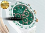Rolex Daytona AET White Ceramic Case and Bracelet Green Dial N6F Best Edition SA4130 - Görsel 5
