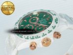 Rolex Daytona AET White Ceramic Case and Bracelet Green Dial N6F Best Edition SA4130 - Görsel 6