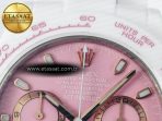 Rolex Daytona AET White Ceramic Case and Bracelet Pink Dial N6F Best Edition SA4130 - Görsel 10