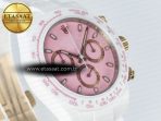 Rolex Daytona AET White Ceramic Case and Bracelet Pink Dial N6F Best Edition SA4130 - Görsel 5