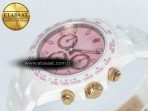 Rolex Daytona AET White Ceramic Case and Bracelet Pink Dial N6F Best Edition SA4130 - Görsel 6