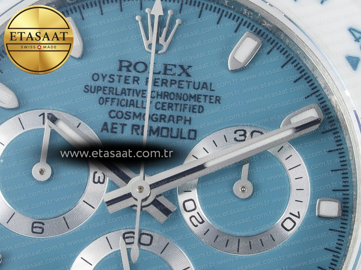 Rolex Daytona AET White Ceramic Case and Bracelet Tiffany Blue Dial N6F Best Edition SA4130 - Görsel 11