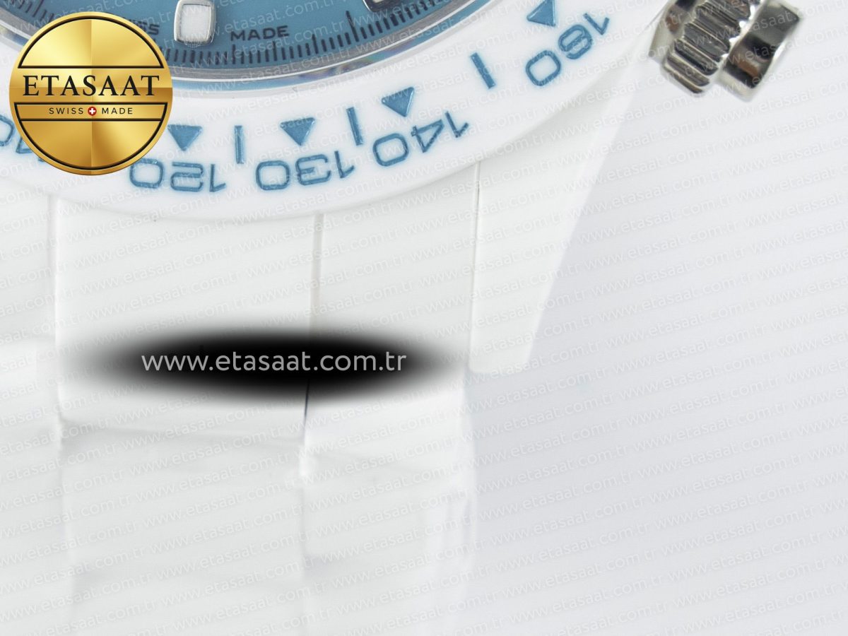 Rolex Daytona AET White Ceramic Case and Bracelet Tiffany Blue Dial N6F Best Edition SA4130 - Görsel 14