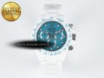 Rolex Daytona AET White Ceramic Case and Bracelet Tiffany Blue Dial N6F Best Edition SA4130 - Görsel 3