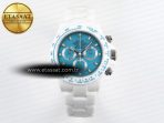 Rolex Daytona White Ceramic Blue Noob SA4130 - Görsel 3