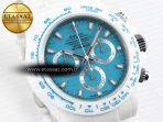 Rolex Daytona White Ceramic Blue Noob SA4130 - Görsel 5