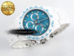 Rolex Daytona White Ceramic Blue Noob SA4130 - Görsel 7