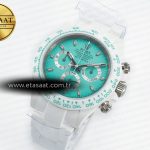 Rolex Daytona AET White Solid Ceramic Case and Bracelet Avocado Green Dial ZF 1:1 Best Edition SH4130